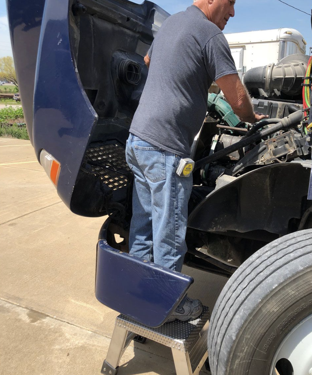 this image shows mobile truck engine repair in Colorado Springs, CO